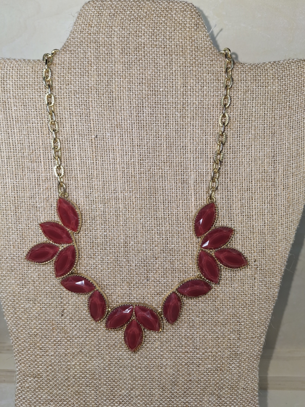 Vintage Marquise Statement Necklace